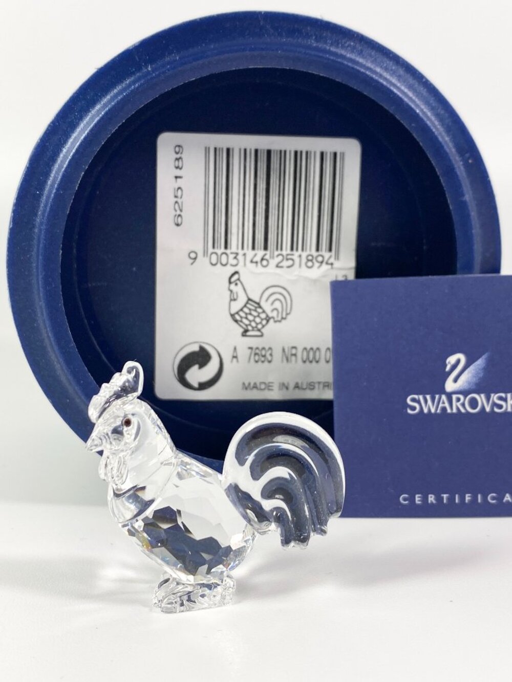 RARE !! Swarovski Crystal~**ZODIAC ROOSTER ** with box and CoA